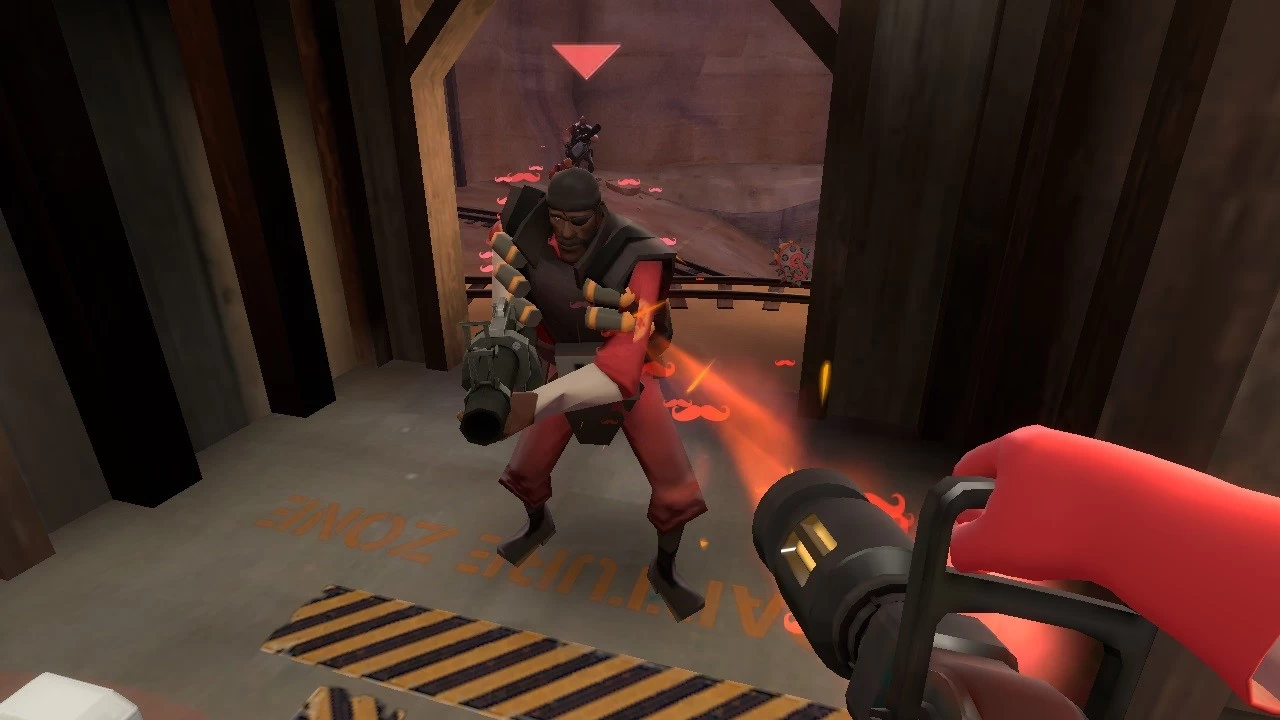 Moustache Heal Sign TF2