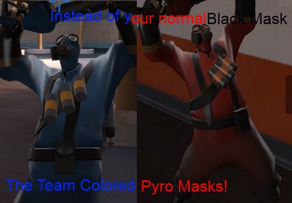 Team Colored Pyro Masks 2.0