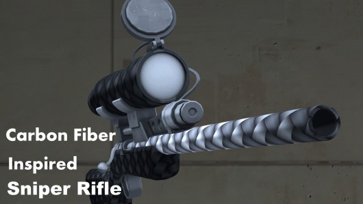 Carbon Fiber inspired sniper rifle.