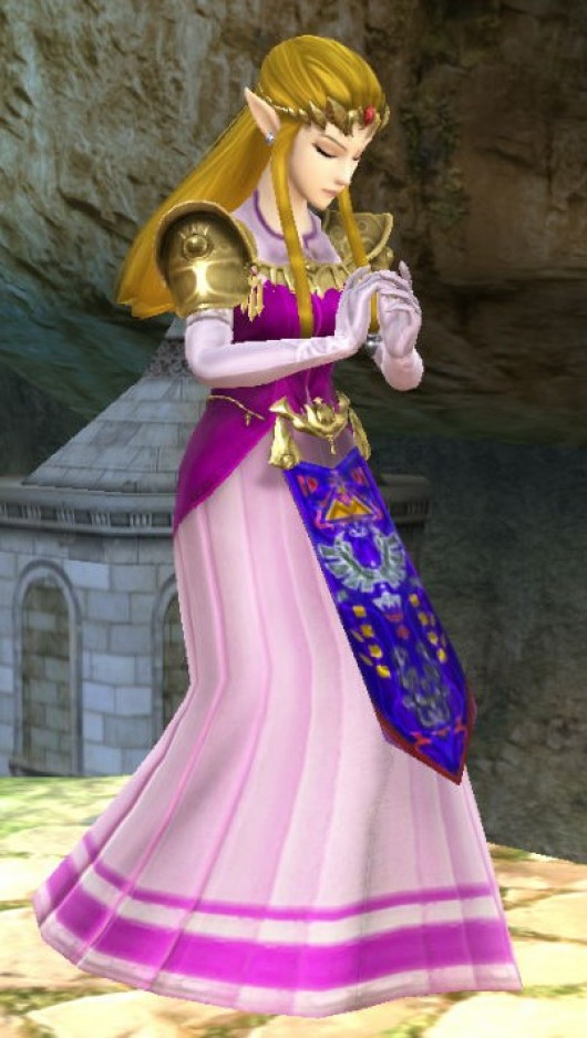 The legend of Zelda Ocarina of time 3D Zelda [Super Smash Bros