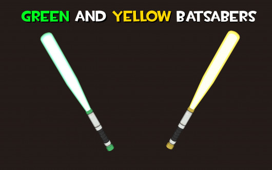 Green and Yellow Batsabers