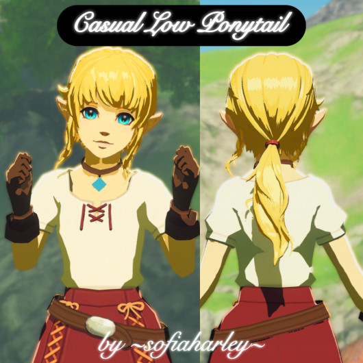 Low Ponytail Hairstyle [The Legend of Zelda: Breath of the Wild (WiiU ...