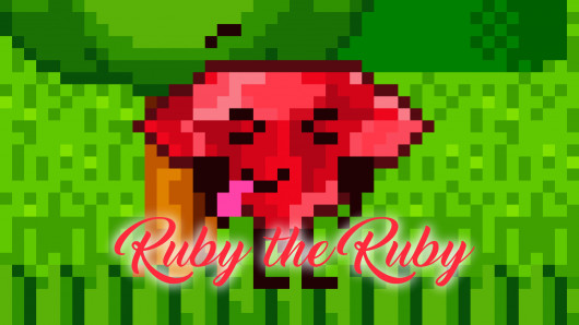 Ruby from BFDI over Mario