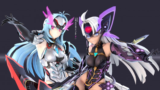 Ultimate KOS-MOS & T-elos Re: [Super Smash Bros. Ultimate] [Mods]