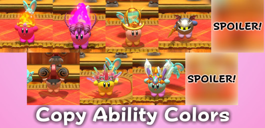 Copy Ability Colors Mod for Kirby and the Forgotten Land | K:FL Mods