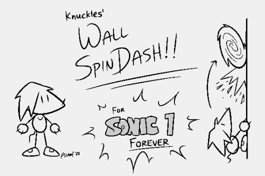 Knuckles' Wall Spindash for S1F [Sonic the Hedgehog Forever] [Mods]