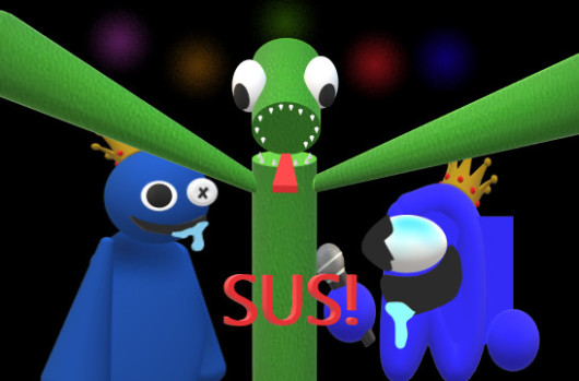 Rainbow Friends 2D vs 3D but i add cutscene