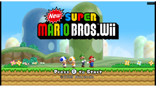 NSMBW Custom HD Title [New Super Mario Bros. Wii] [Mods]