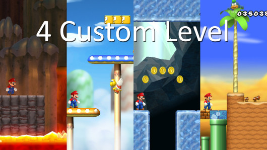 4 Custom Level [New Super Mario Bros. Wii] [Mods]