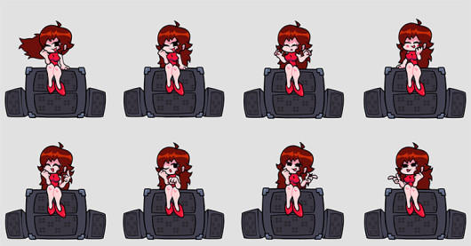 My recreation of gf with fnf assets Mod for Friday Night Funkin' | FNF Mods
