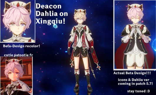 Dahlia over Xingqiu Mod for Genshin Impact | GI Mods