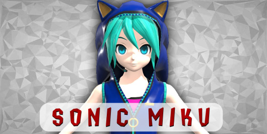 Sonic Miku Player Model oyun içi önizlemesi