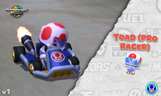 Toad (Pro Racer) in MK7 Mod for Mario Kart 7 | MK7 Mods