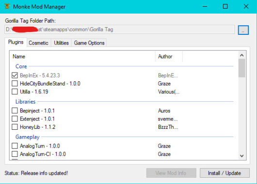 Monke Mod Manager Mod for Gorilla Tag | GT Mods