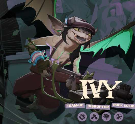 Trans Flag on Ivy's Right Shackle and Leaf!!