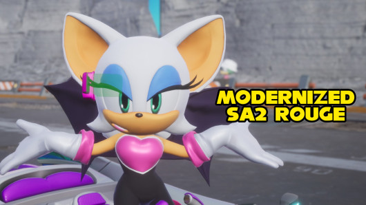 Sa2 Rouge Model Modernized SA2 Rouge Mod for Sonic Racing: CrossWorlds | SR:CW Mods