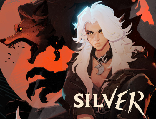 A silver wolf Silver