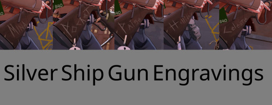 Silver Ship Gun Engravings
