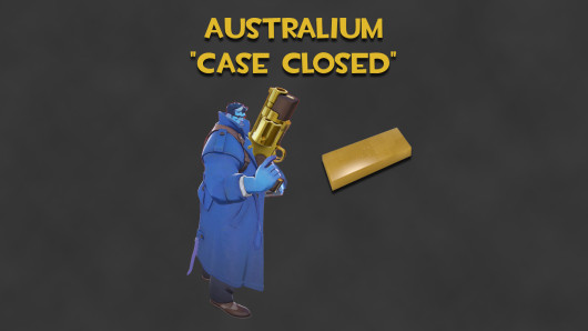 Australium "Case Closed" (Gold Abrams Gun)