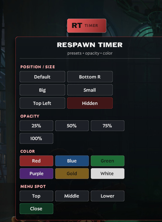 Respawn Timer Edit panel Mod for Deadlock | DL Mods