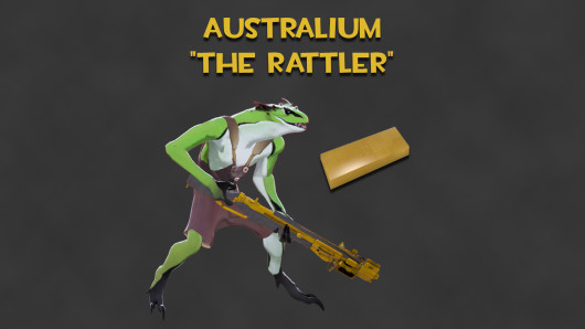 Australium "The Rattler" (Gold Vyper Gun)