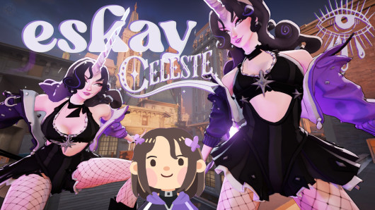 Eskay Celeste + particles (tattoos restored)