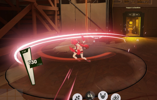 Calico: Red skill effect (bomb and slash)