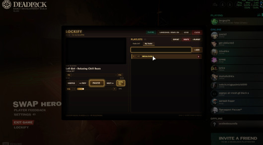 Lockify - A Deadlock Music Player