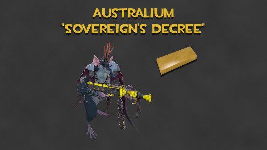 Australium "Sovereigns Decree" (Gold Rat King Gun)