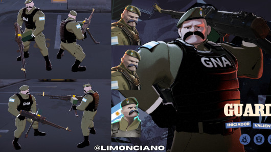 Warden Argentine Police (GNA)