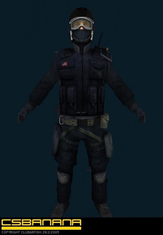 Source 18. Необычные скины игроков для КС 1.6. Urban SWAT. GIGN CS 1.6. CSS SWAT.