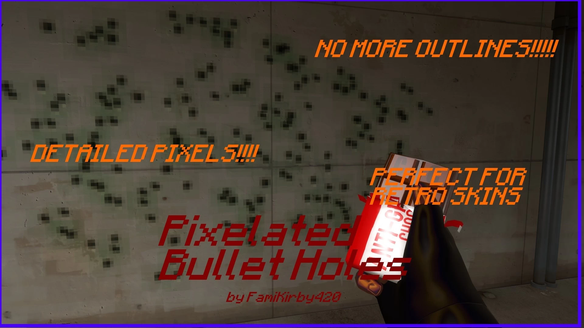 Pixelated Bullet Holes