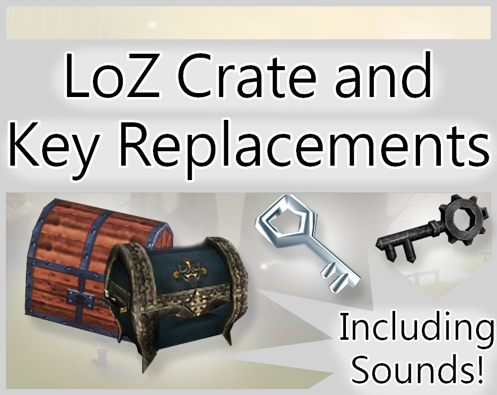Nintendo Legend Of Zelda Crates and Key Replacers