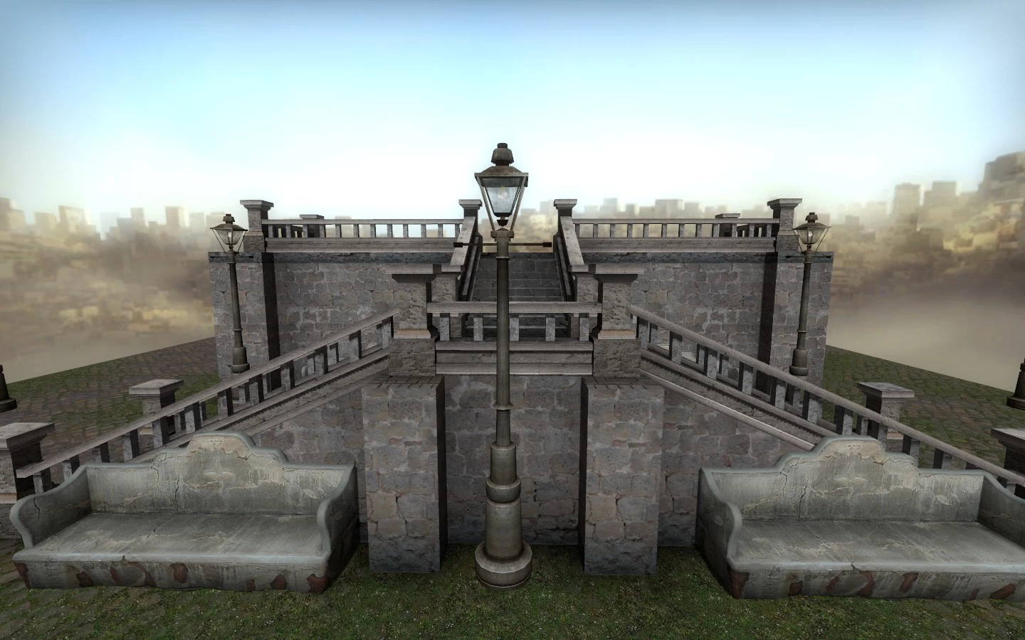 Detailed Roman Stairs