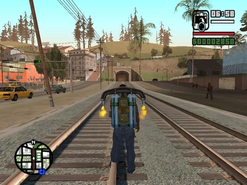 GTA San Andreas - JETPACK in Grand Theft Auto San Andreas! (GTA San Andreas  Jetpack Cheat Code) 
