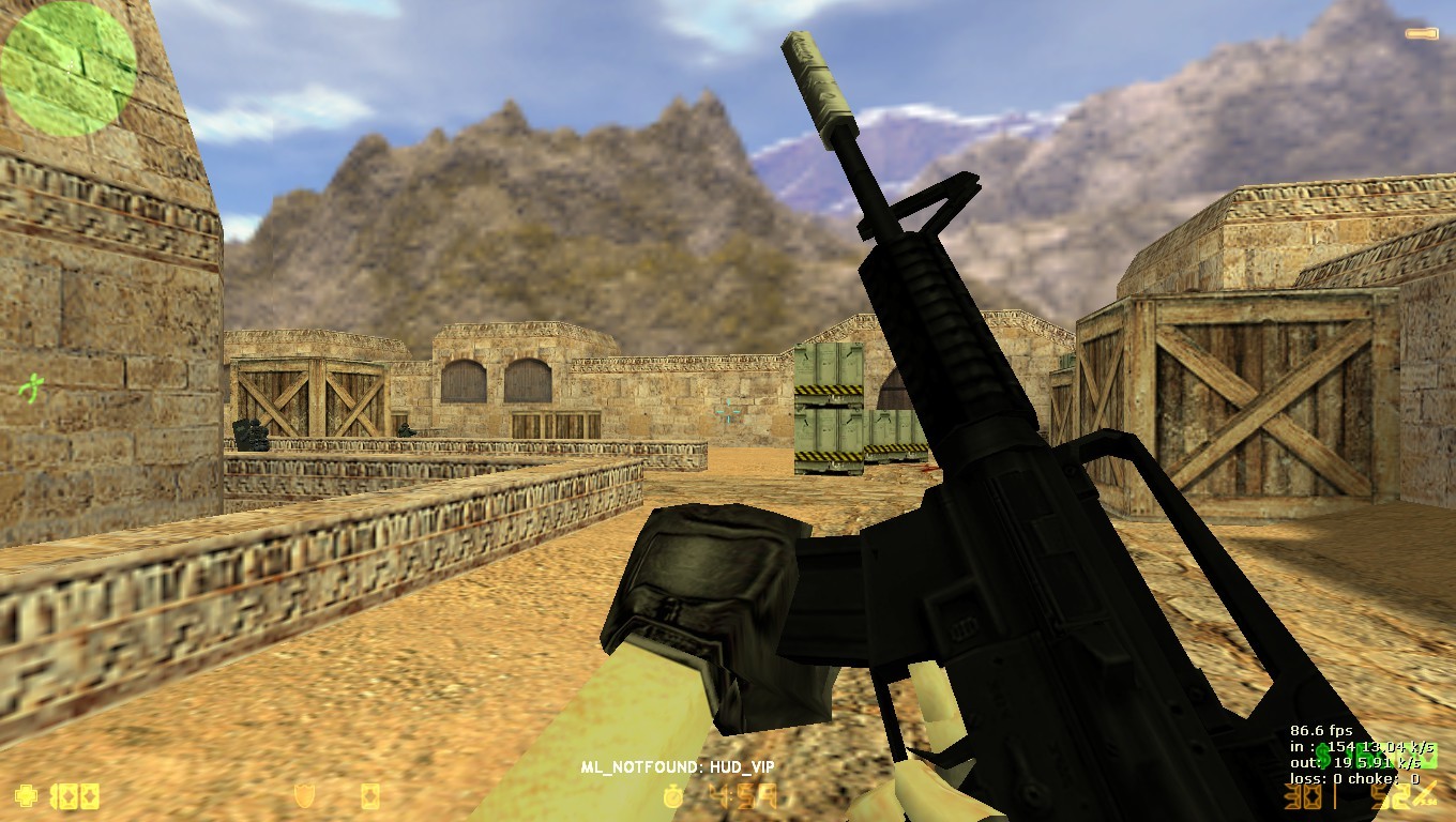 black m4 with blonde skin [Counter-Strike 1.6] [Mods]