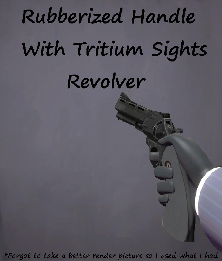 Rubberized Handle W/ Tritium Sight Revolver