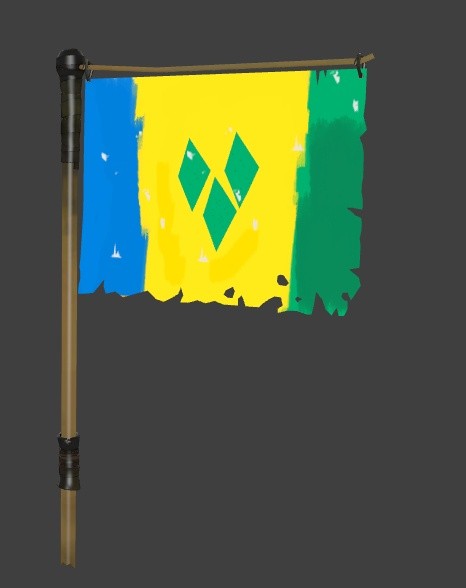 St. Vincent and the Grenadines Buff Banner