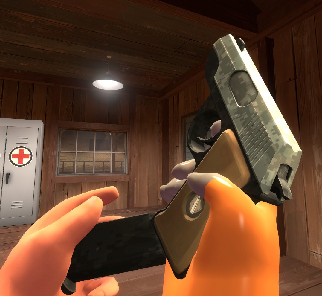 Digital camo pistol
