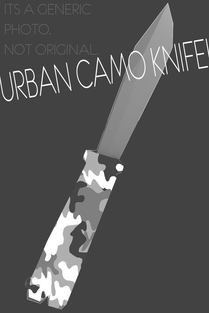 Urban Camo Knife