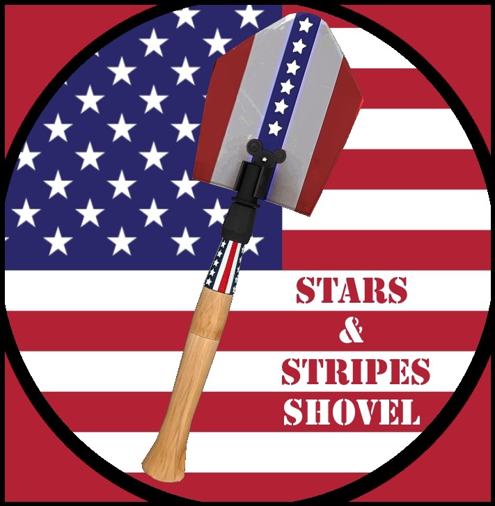 STARS & STRIPES SHOVEL