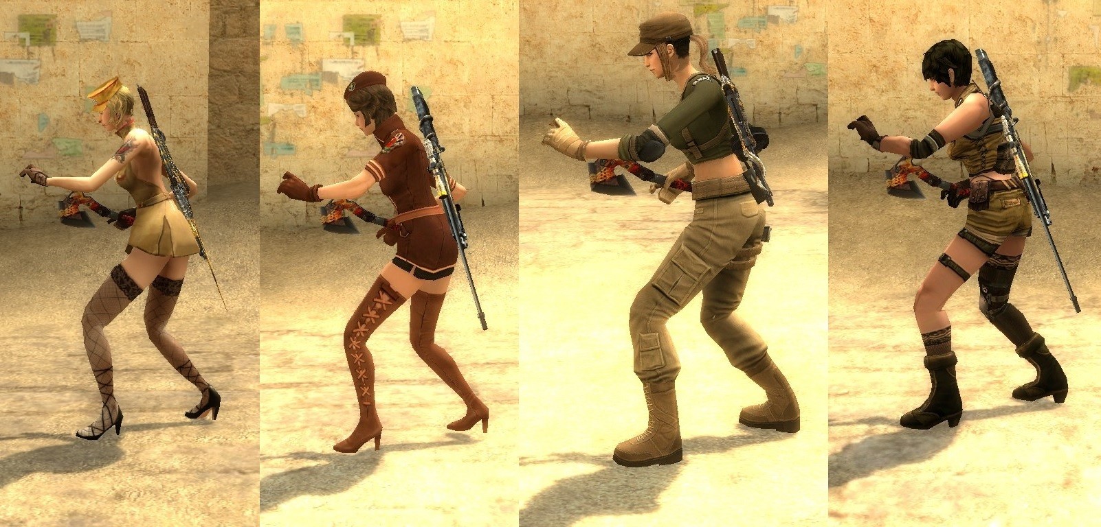 Cf Female Character Ct And T Pack Counter Strike Source Mods 8352