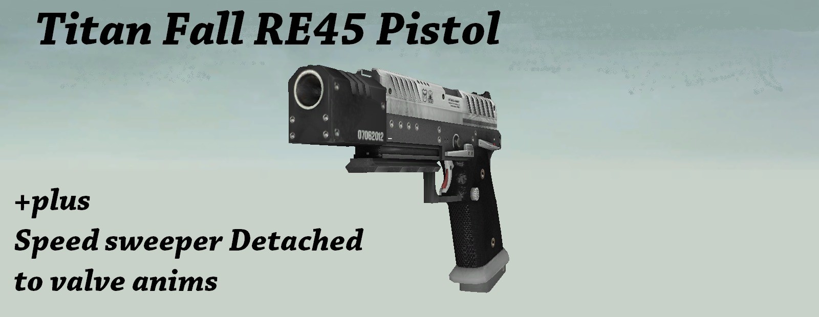 TF RE45 Pistol and Speed Sweep Detached pack