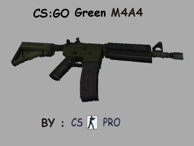 CS:GO Green M4A4 Mod for Counter-Strike 1.6 | CS1.6 Mods