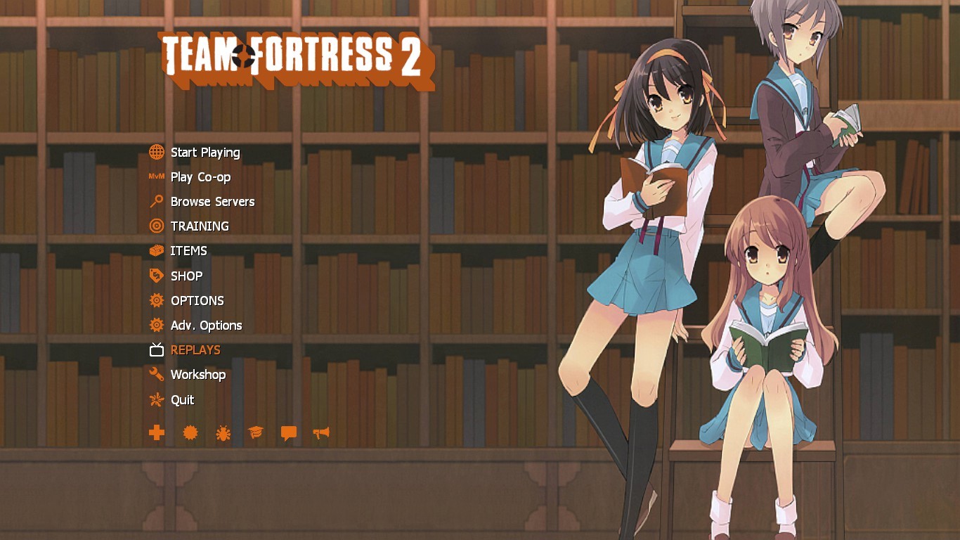 The Melancholy of Suzumiya Haruhi Menu Background