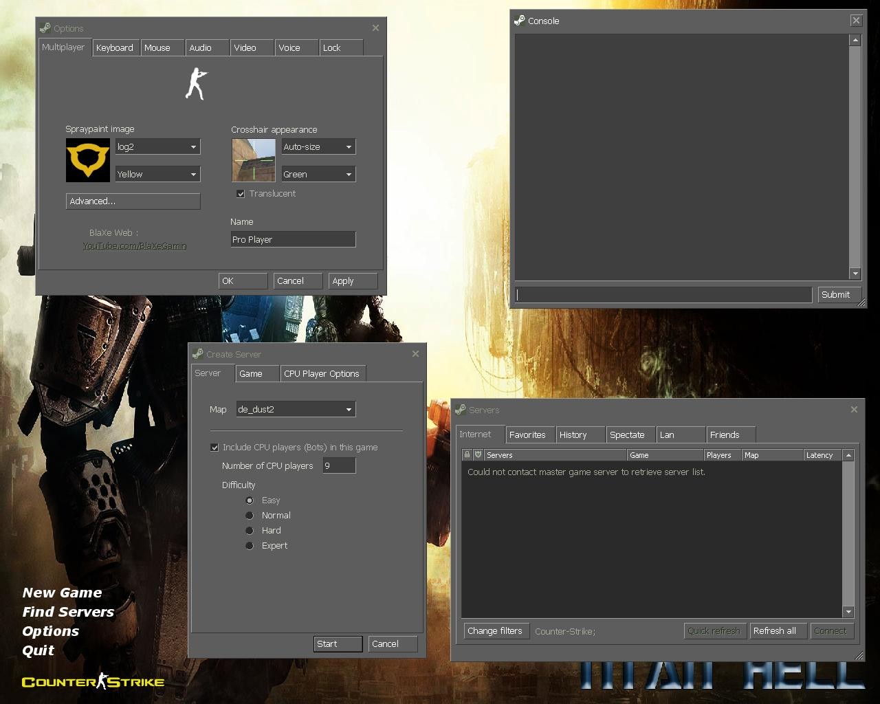 [CS] TitanHell [Full GUI] v1 [Counter-Strike 1.6] [Mods]