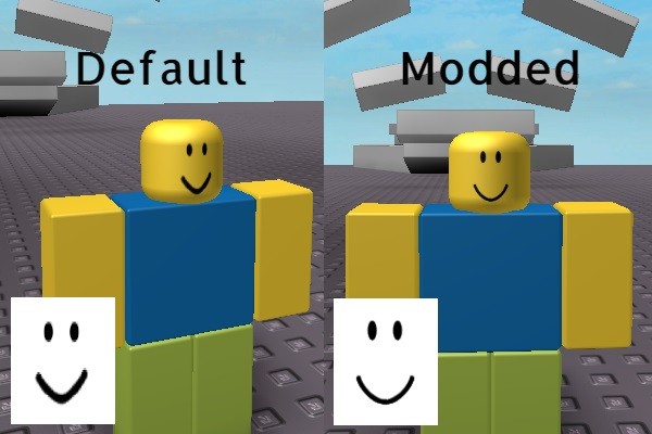Cleaned Default Face Roblox Mods - old roblox default face