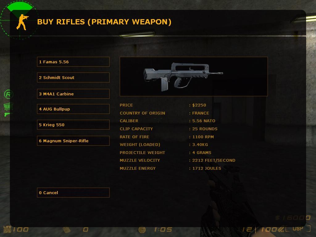 Real Weapon Names [Counter-Strike 1.6] [Mods]