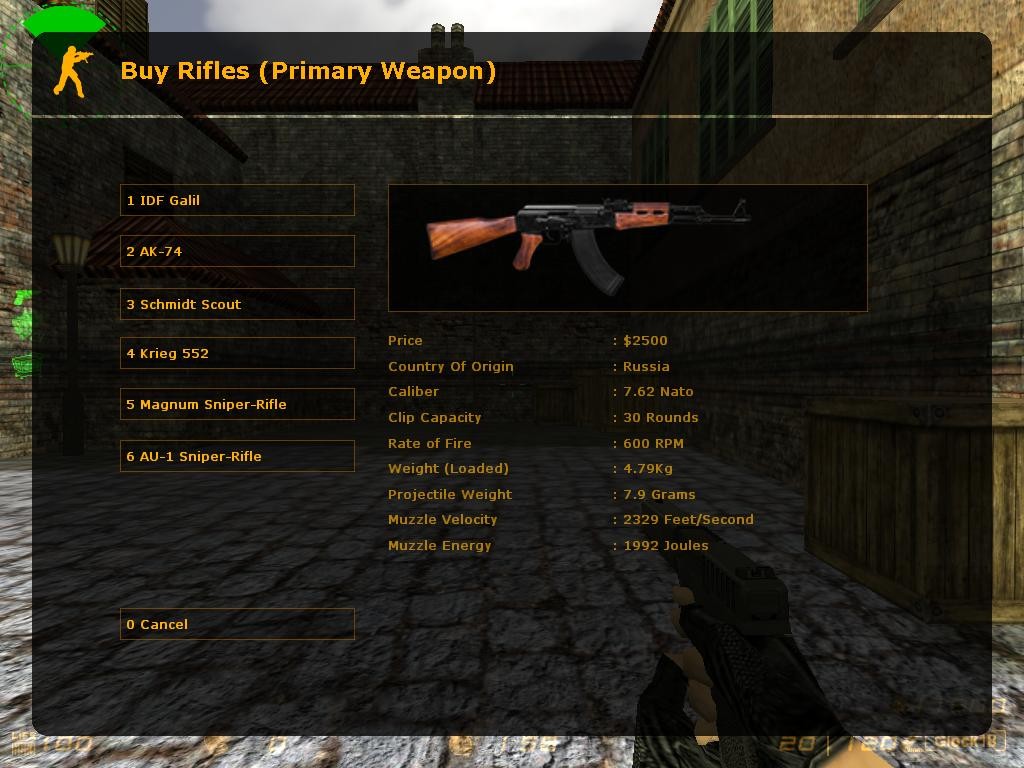 Real Weapon Names [Counter-Strike 1.6] [Mods]