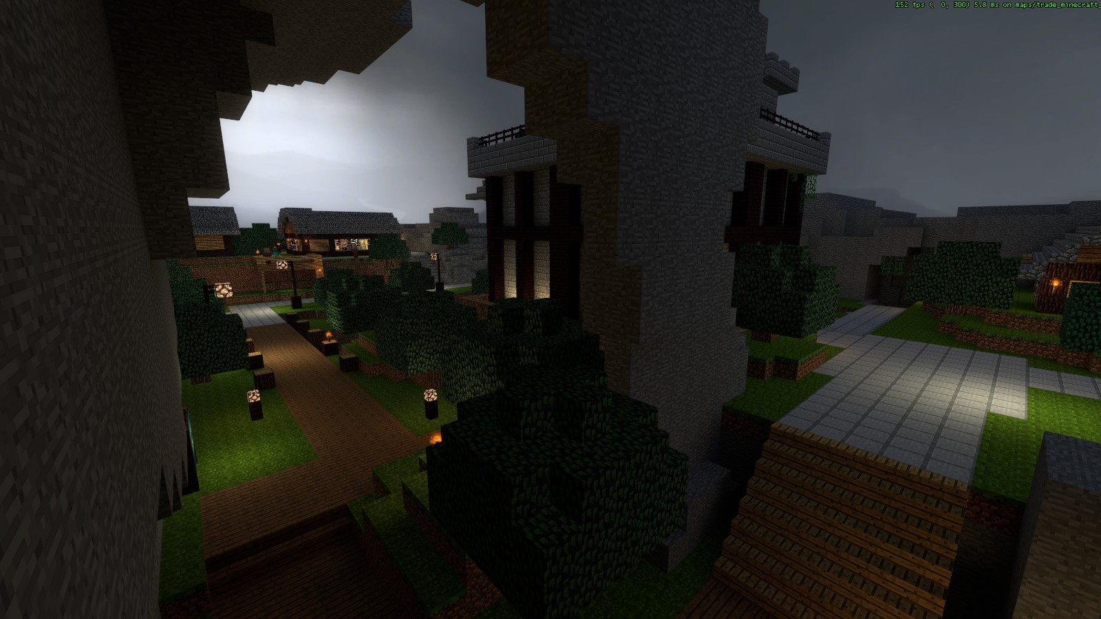 Trade Minecraft Village (Rain)